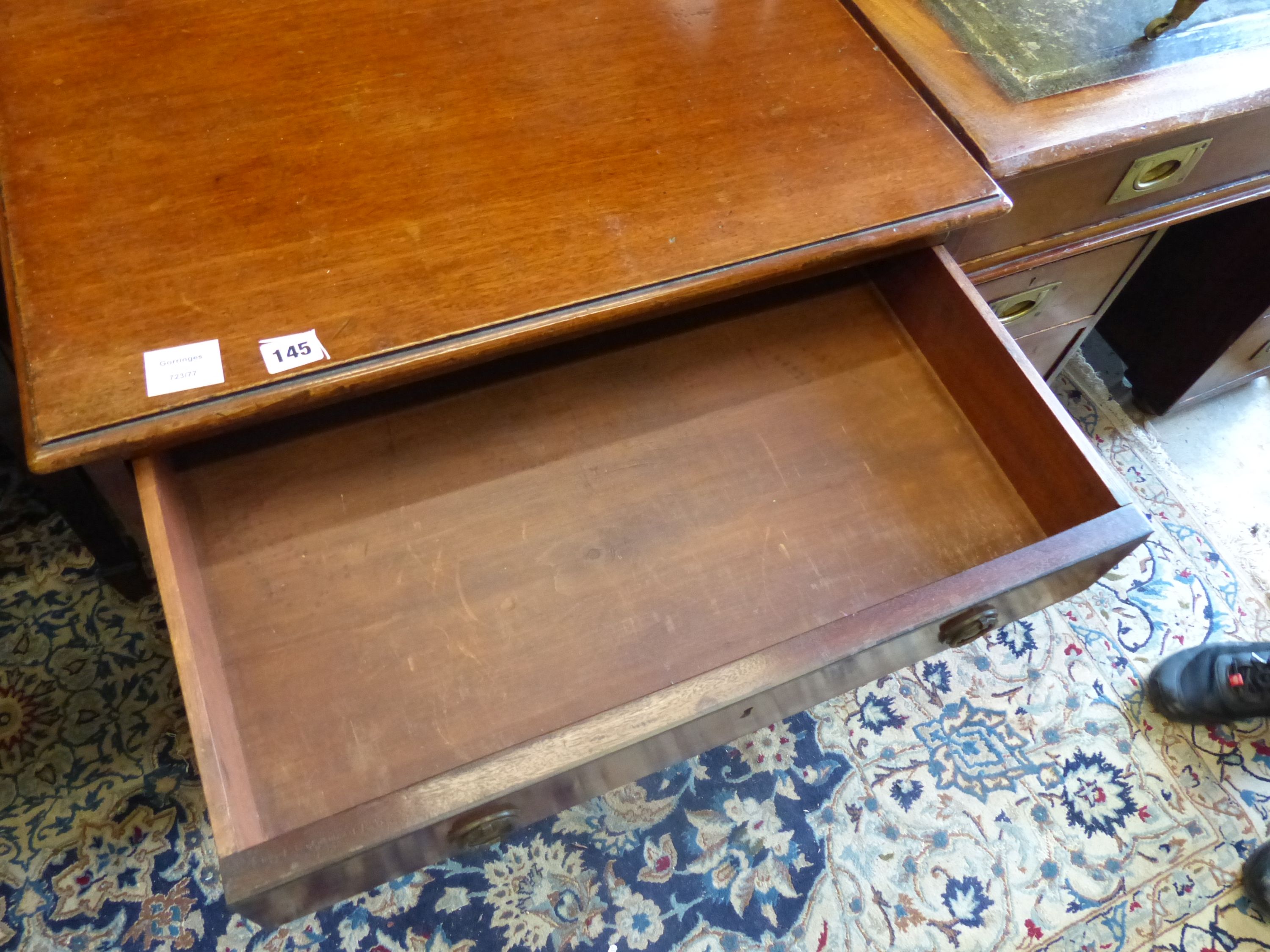 A 19th century mahogany four drawer chest (converted), width 65cm, depth 47cm, height 74cm